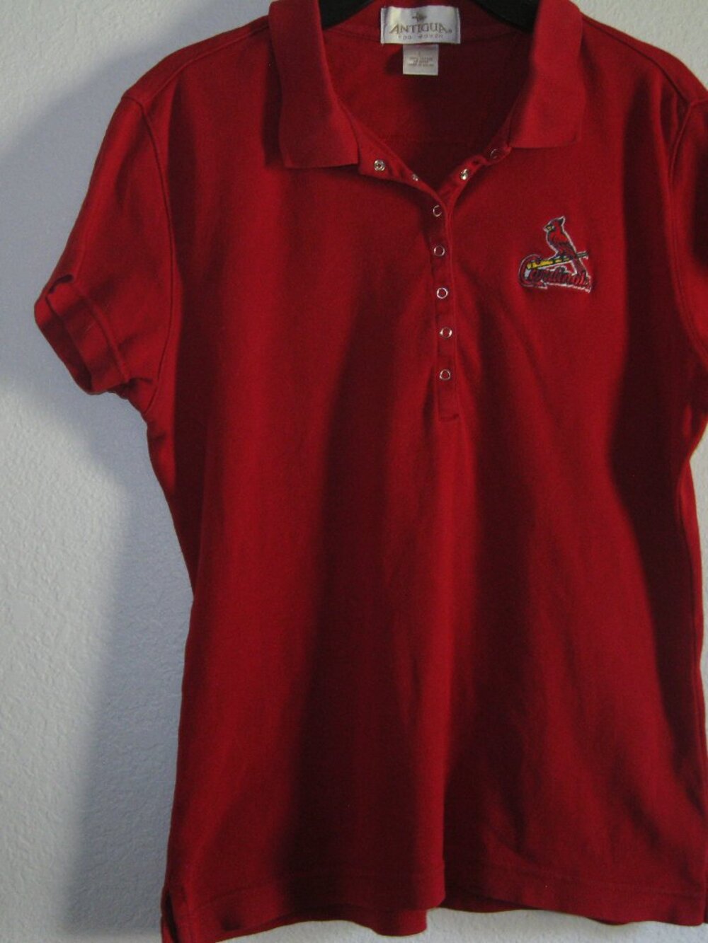 "Antigua for Women"  Cardinals Red Shirt. L
